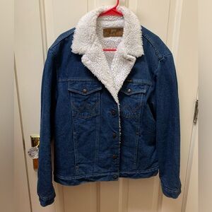 Wrangler Sherpa Lined Denim Jacket